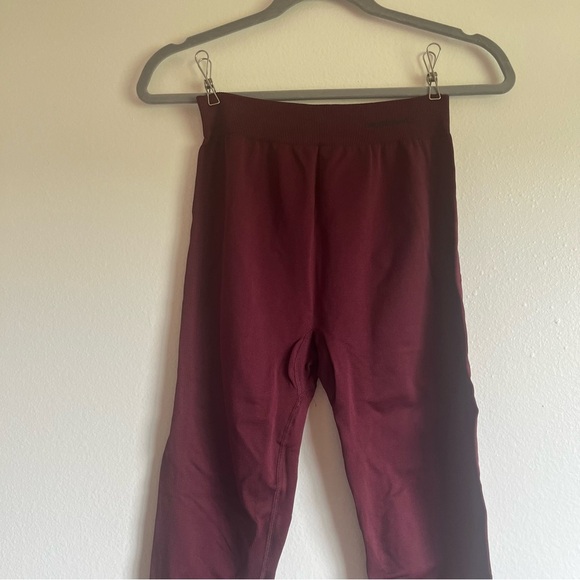 NWT Organic Basics Active Leggings in Burgundy High Rise Women's Tights Sz M-L - Picture 4 of 16